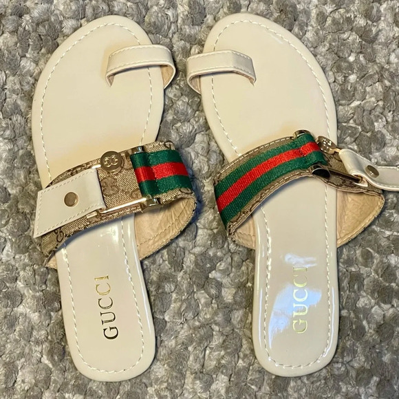 Fashion inspired “G” sandal slides. - Picture 2 of 6